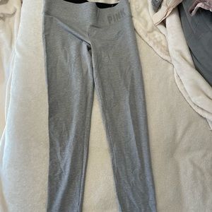 Full length gray yoga leggings great condition! From Victoria secret (Pink)